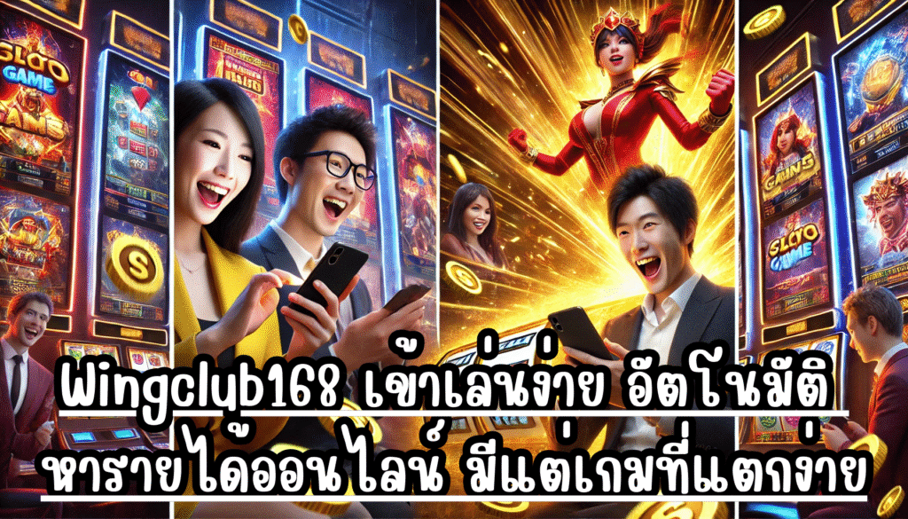 Wingclub168 เข้าเล่นง่าย อัตโนมัติ หารายได้ออนไลน์ มีแต่เกมที่แตกง่าย