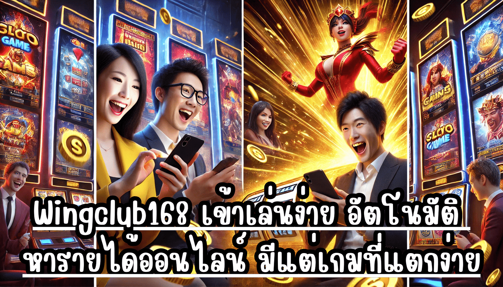 Wingclub168 เข้าเล่นง่าย อัตโนมัติ หารายได้ออนไลน์ มีแต่เกมที่แตกง่าย