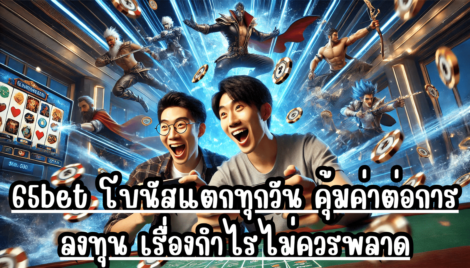 65bet โบนัสแตกทุกวัน คุ้มค่าต่อการลงทุน เรื่องกำไรไม่ควรพลาด